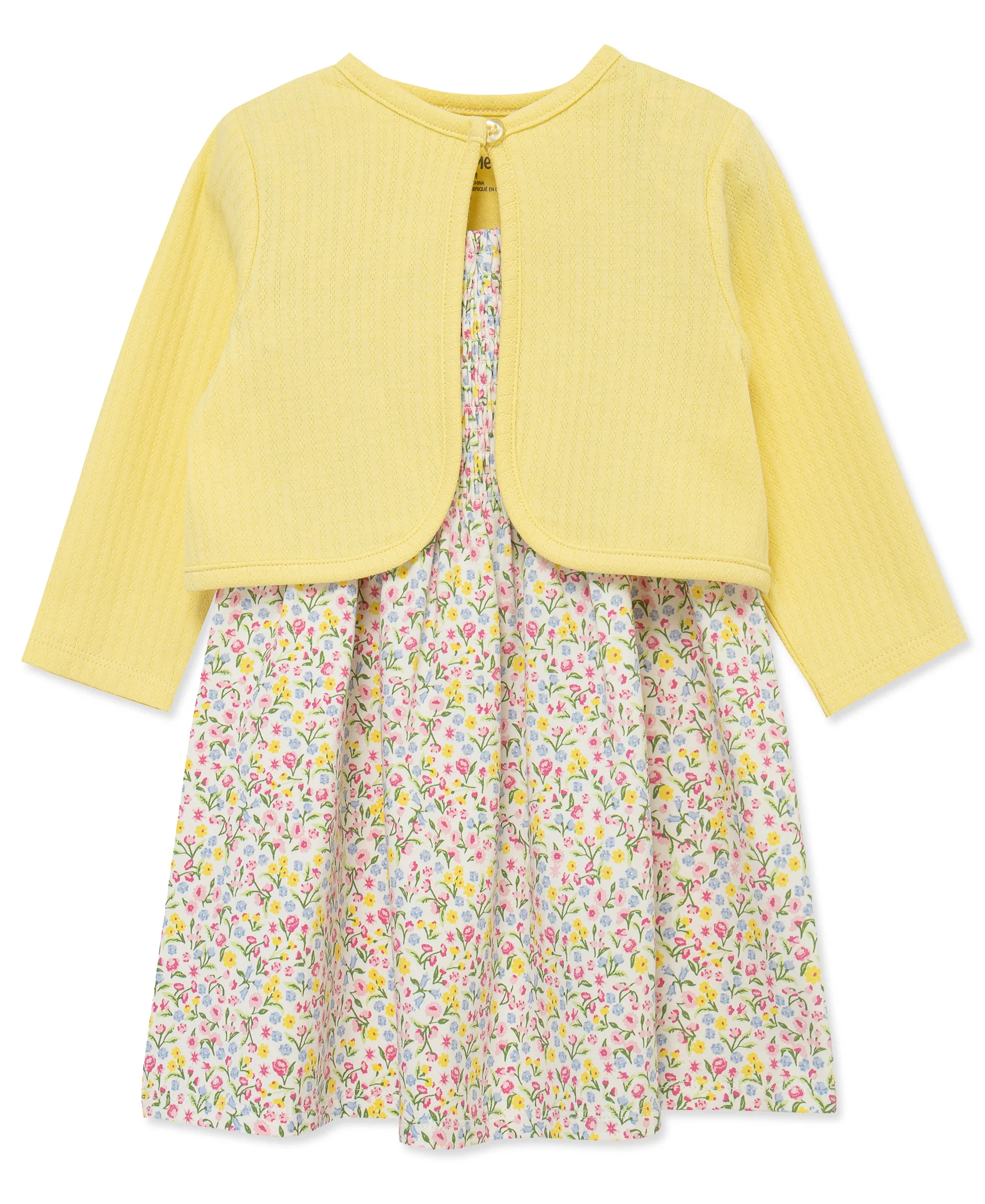 Garden Knit Dress & Cardigan Set w/ Panty (12M-24M) - Image 4